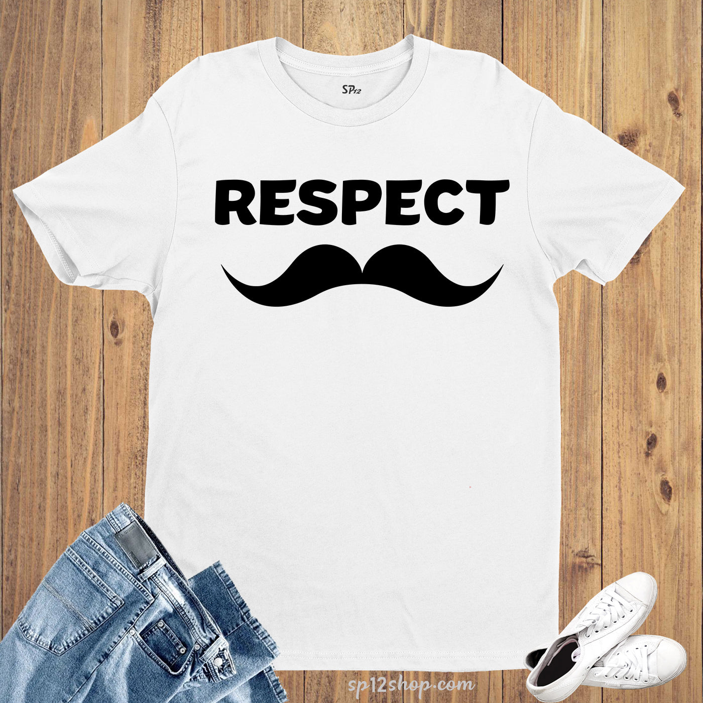 Respect Moustache Movember T Shirt