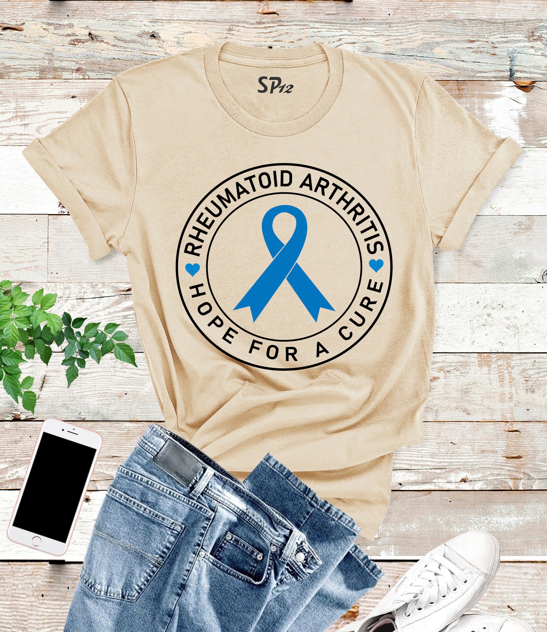Rheumatoid Arthritis Hope For A Cure Awareness T-Shirt