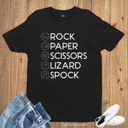 Rock Paper Scissors Lizard Spock Game Gym T Shirt
