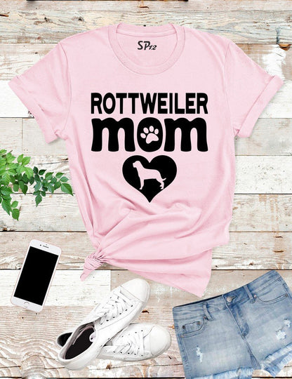 Rottweiler Dog Mom T Shirt