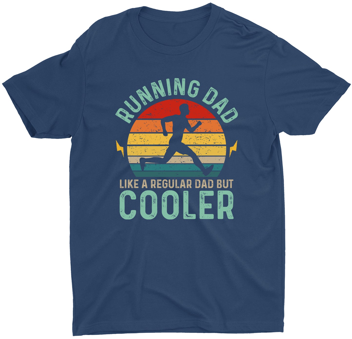 Running Dad Like A Regular Dad But Cooler Custom Dad T-Shirt
