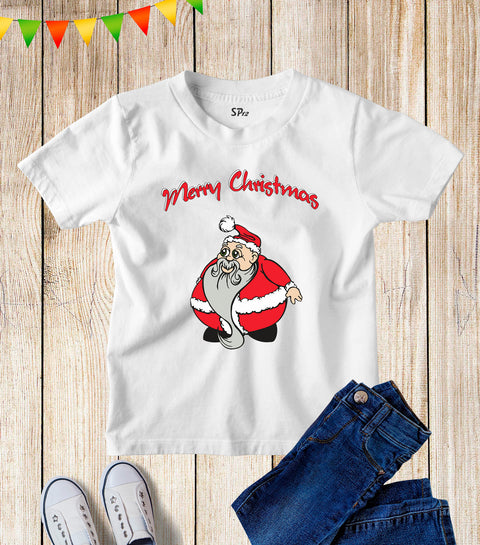Kids Merry Christmas Santa Claus T Shirt Seasonal