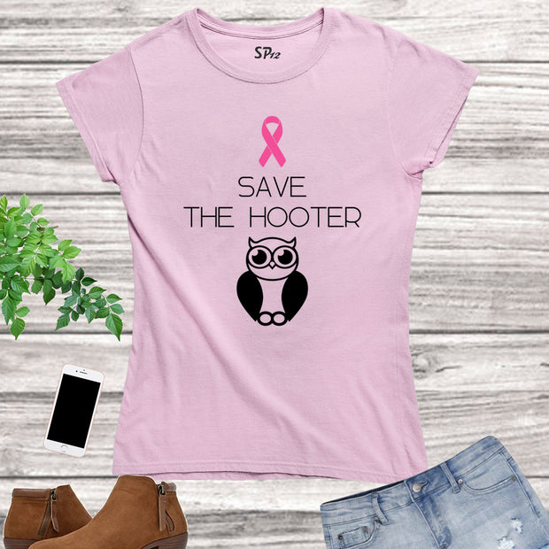 Save The Hooter Breast Cancer Women T Shirt