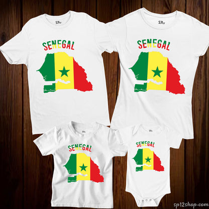 Senegal Flag T Shirt Olympics FIFA World Cup Country Flag Tee Shirt