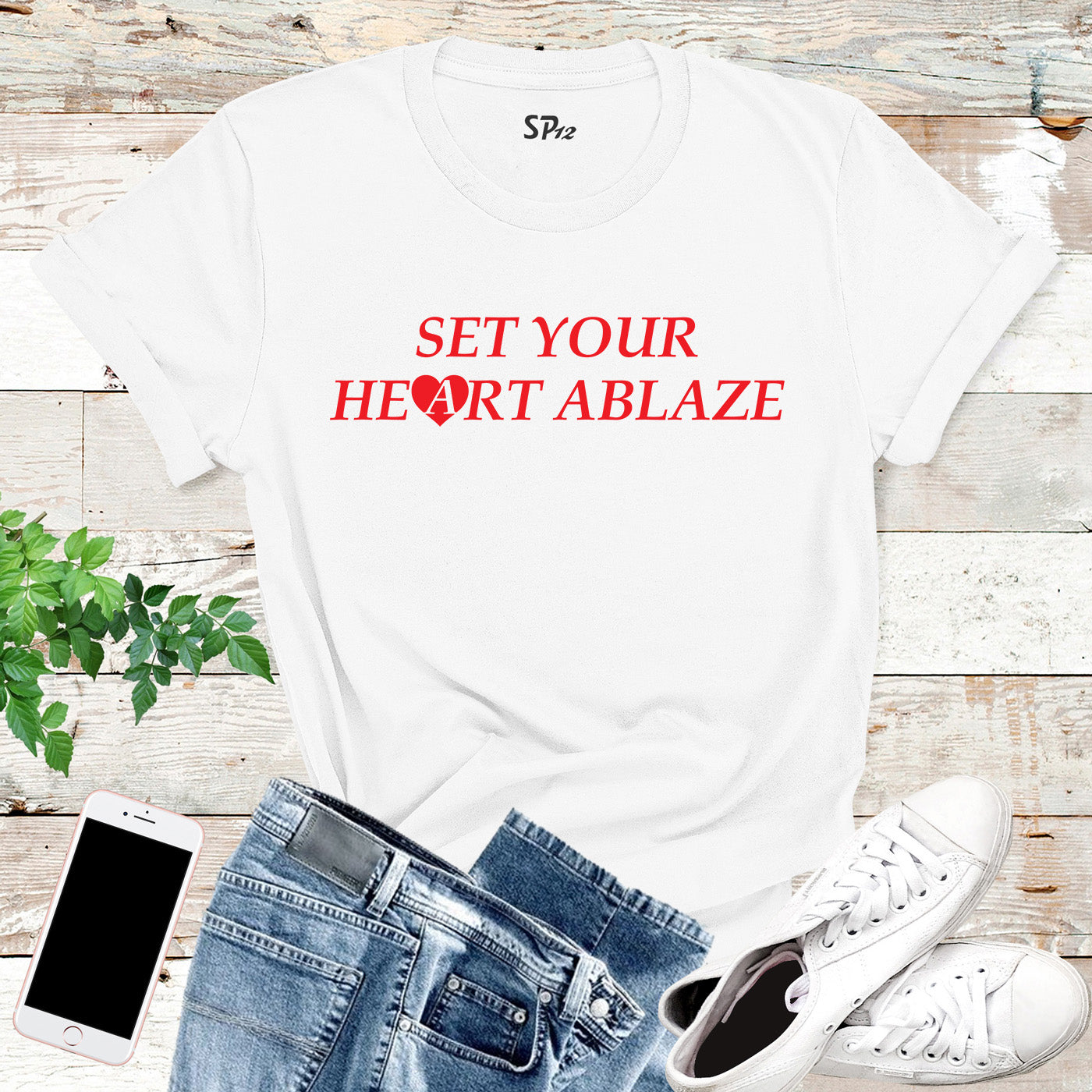 Set Your Heart Ablaze T Shirt