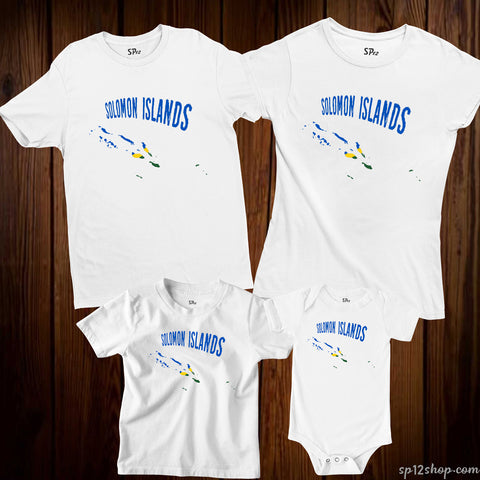Solomon Islands Flag T Shirt Olympics FIFA World Cup Country Flag Tee Shirt