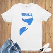 Somalia Flag T Shirt Olympics FIFA World Cup Country Flag Tee Shirt