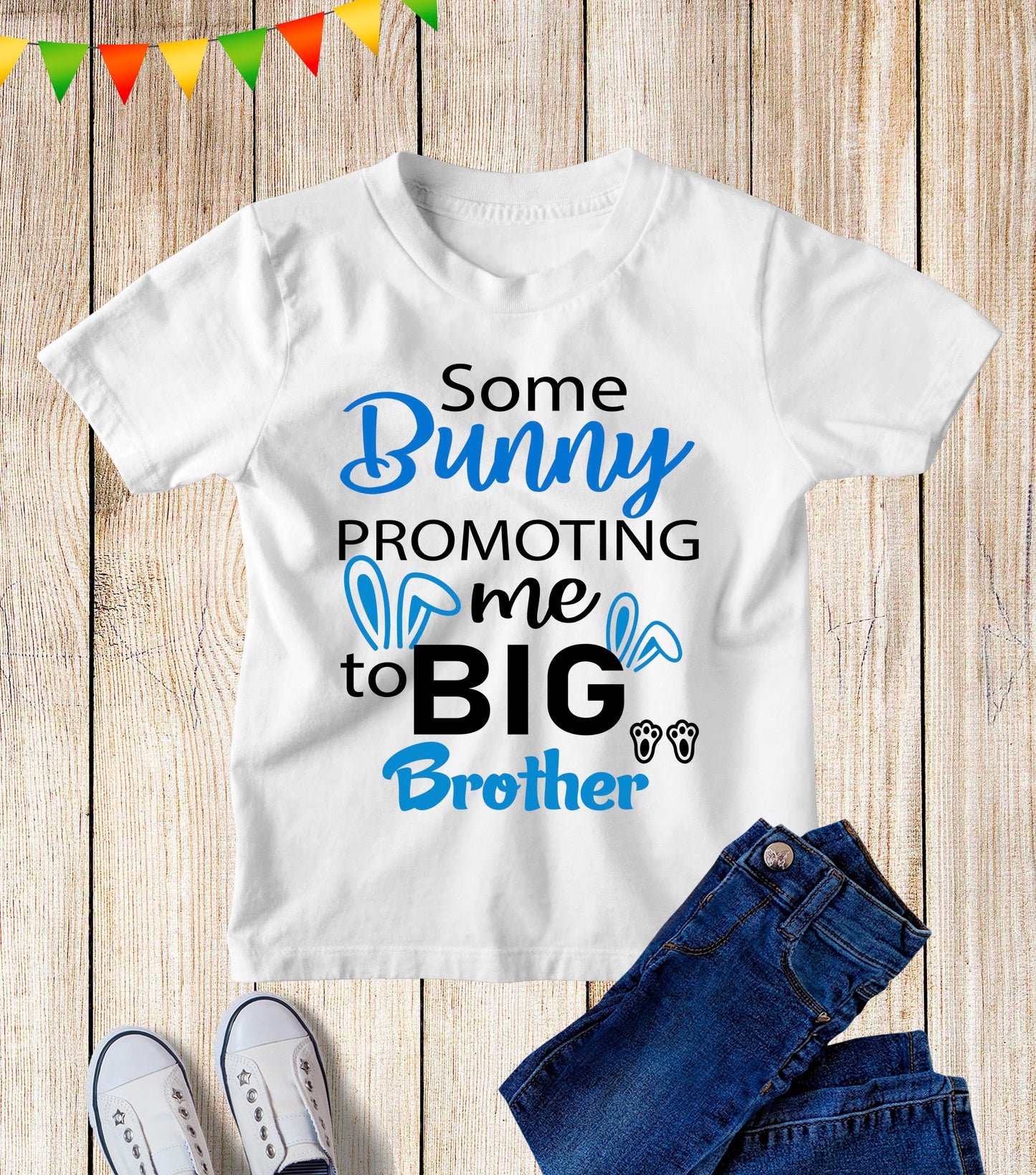 Some Bunny Promoting Me To Big Brother Sibling Kids T Shirt