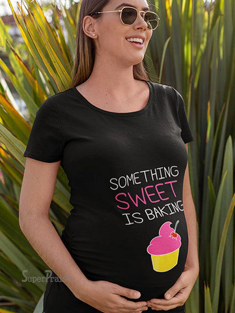 Something Sweet Bake Pregnancy T Shirts