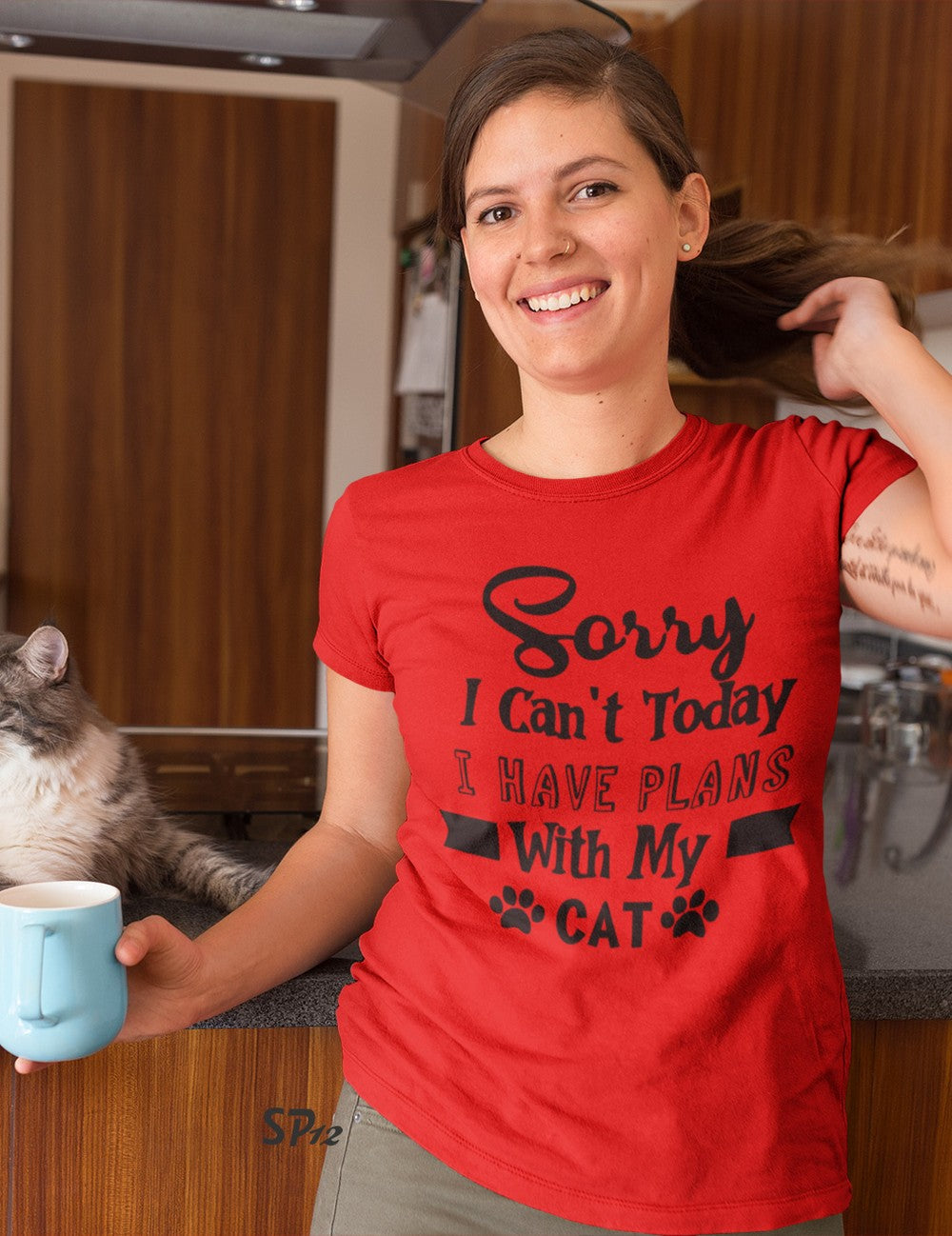 Sorry I Can't Have Plans With My Cat T Shirt