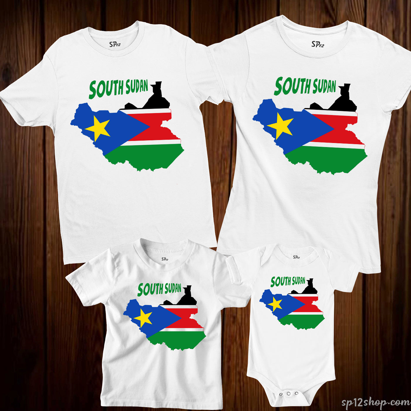 South Sudan Flag T Shirt Olympics FIFA World Cup Country Flag Tee Shirt