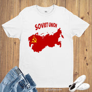Soviet Union Flag T Shirt Olympics FIFA World Cup Country Flag Tee Shirt