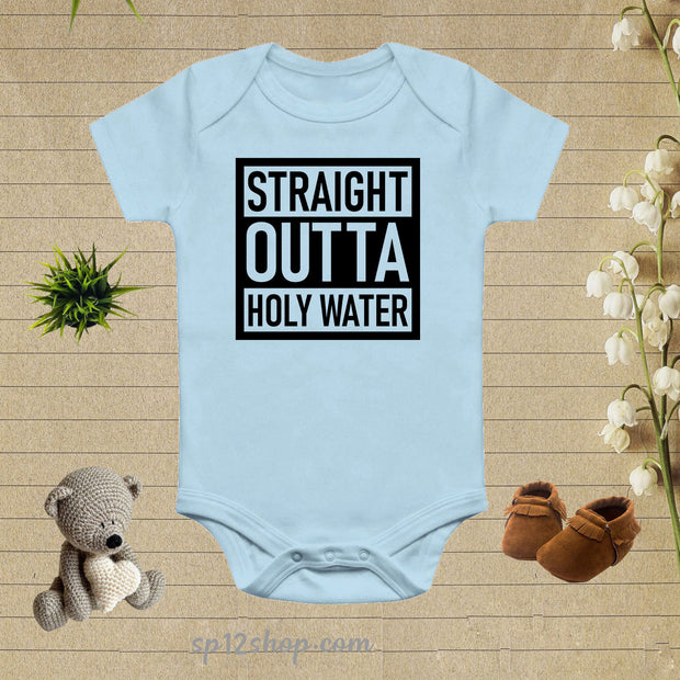 Straight Outta Holy Water Baby Bodysuit