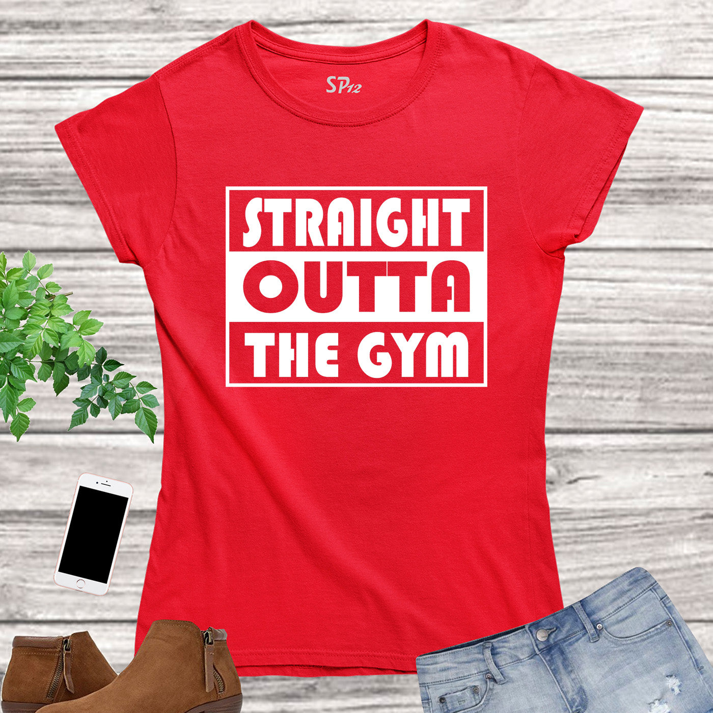 Straight Outta The Gym Crossfit Women T Shirt