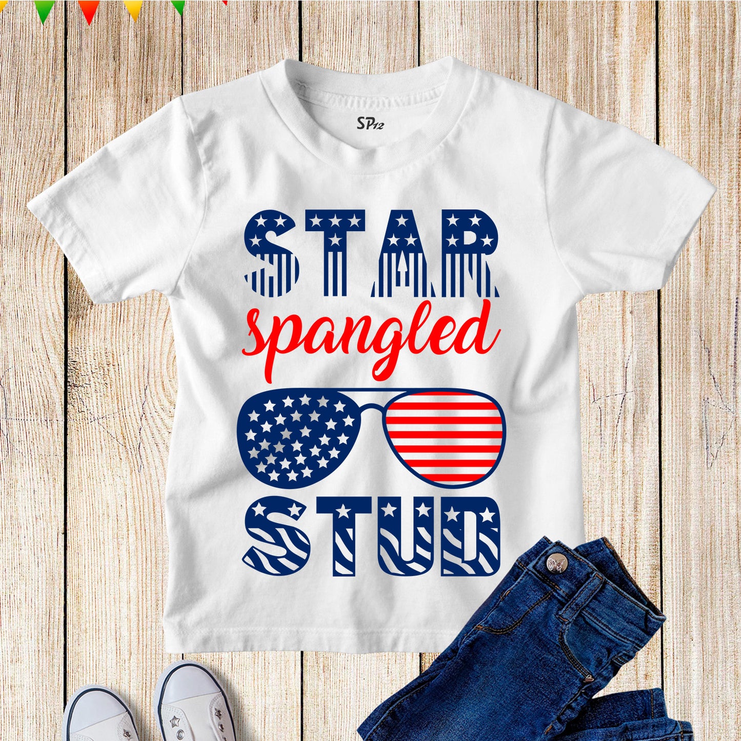 Star Spangled Stud 4th of July America Independence Day T Shirt