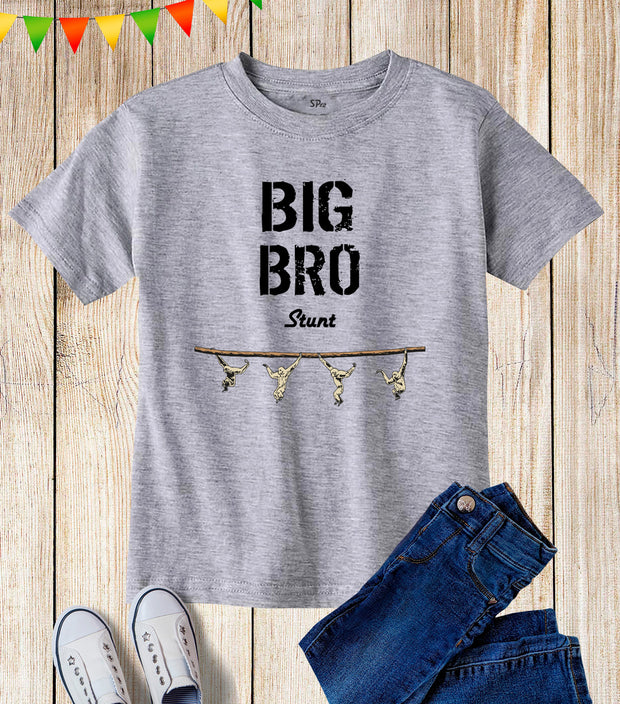 Kids Big Brother T Shirt Big Bro Stunt Monkey Tee