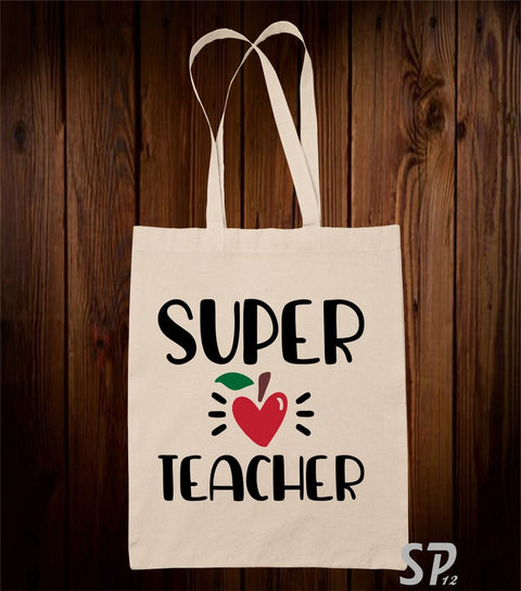 Super Teacher Tote Bag