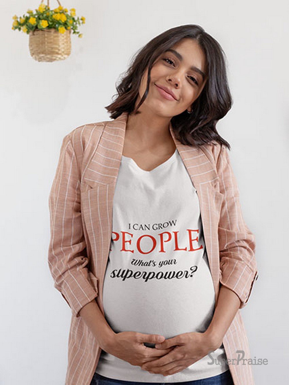 Superpower Baby Pregnancy T Shirt 