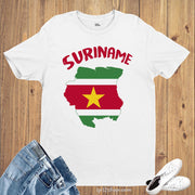 Suriname Flag T Shirt Olympics FIFA World Cup Country Flag Tee Shirt