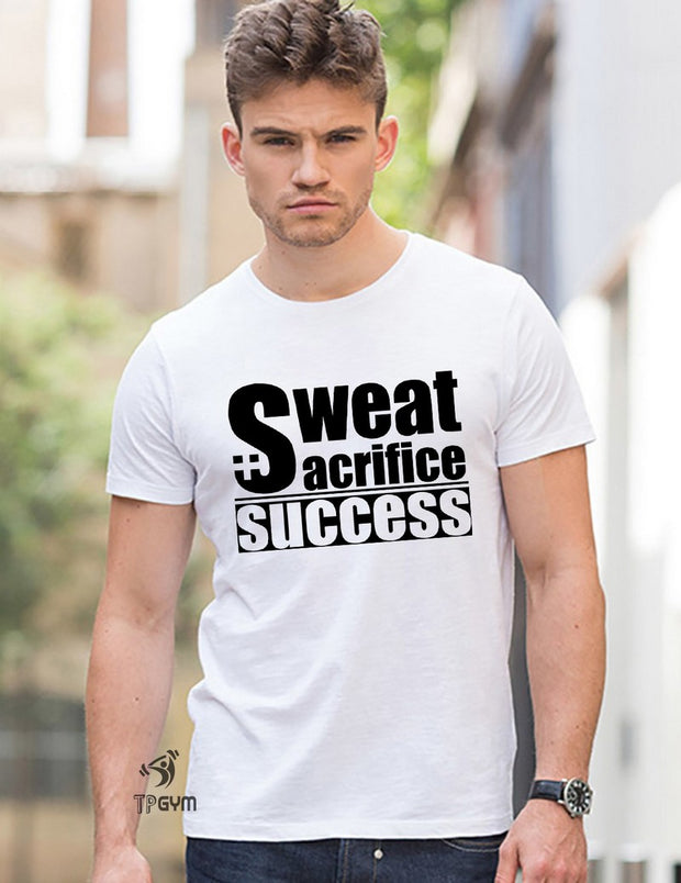 Sweat Sacrifice Success Crossfit T Shirt