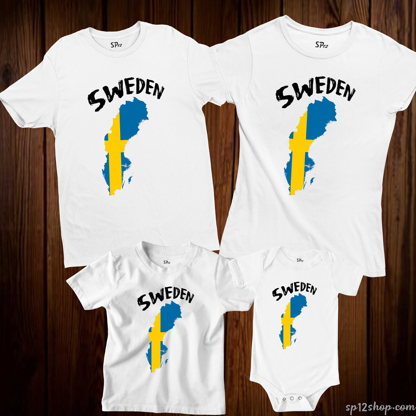 Sweden Flag T Shirt Olympics FIFA World Cup Country Flag Tee Shirt