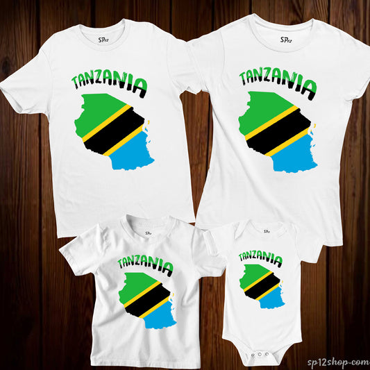 Tanzania Flag T Shirt Olympics FIFA World Cup Country Flag Tee Shirt
