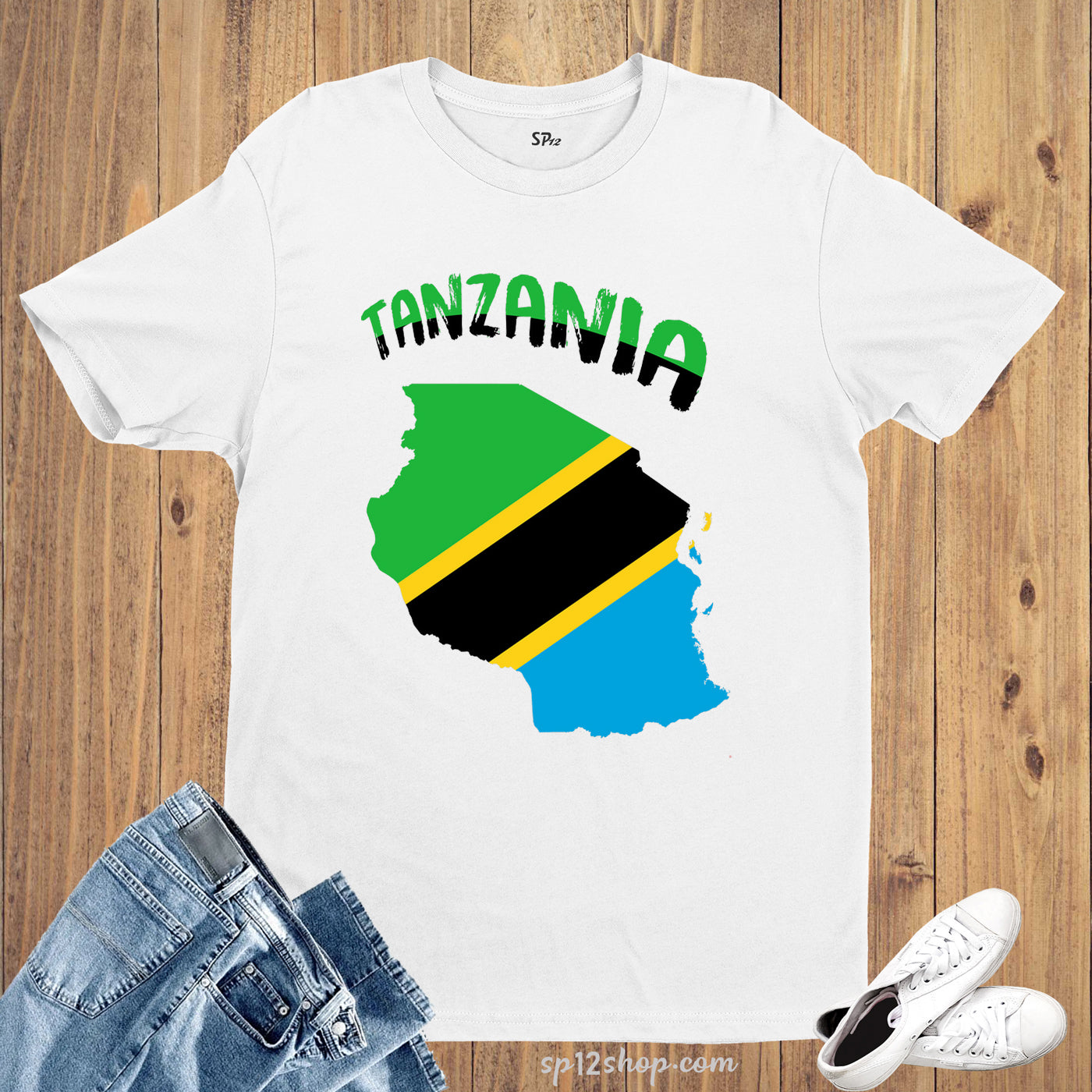 Tanzania Flag T Shirt Olympics FIFA World Cup Country Flag Tee Shirt