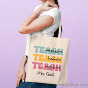 Teacher Appreciation Custom Teaching Thank You Shopping Tote Bag