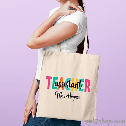 Teachers Appreciation Custom Thank You Gift Shopping Tote Bag