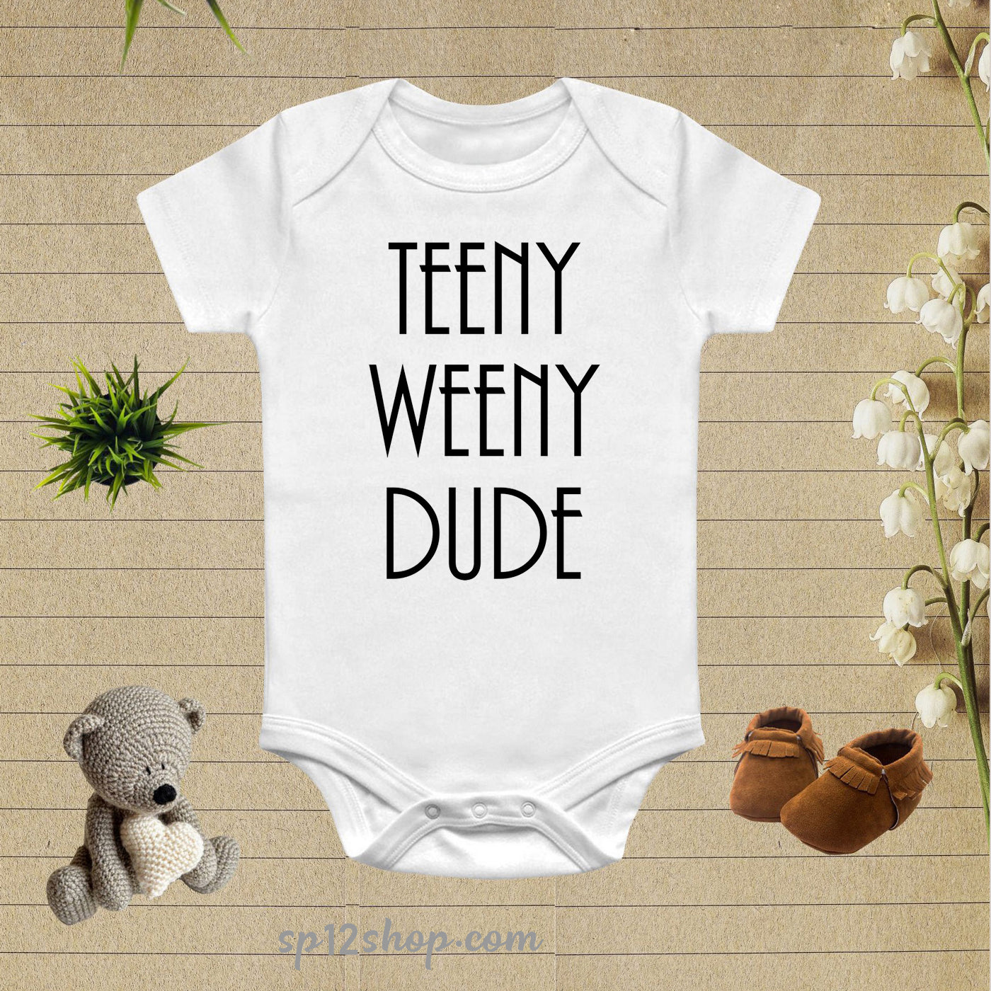 Teeny Weeny Dude Baby Bodysuit Onesie