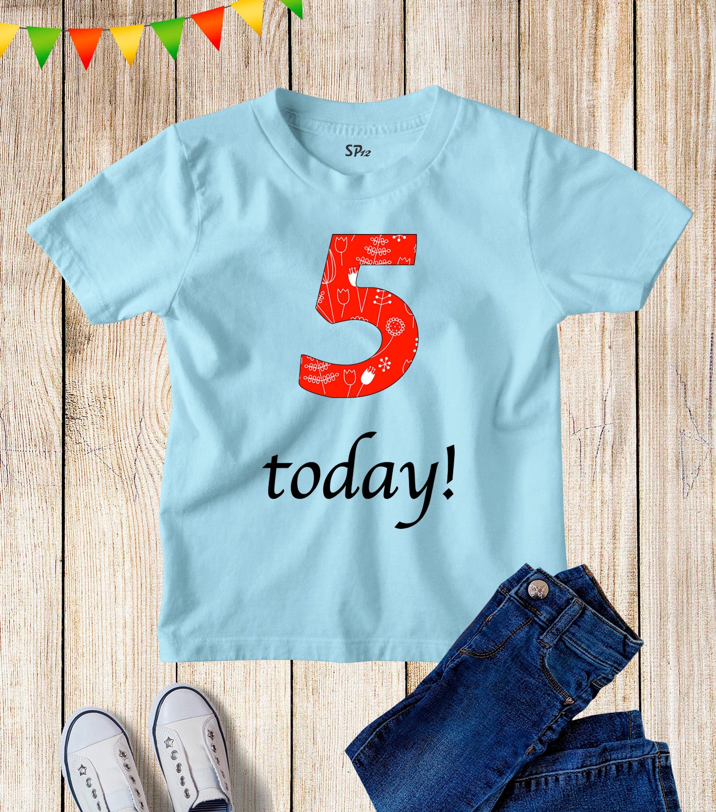 The Five Today Kids Birthday T Shirt