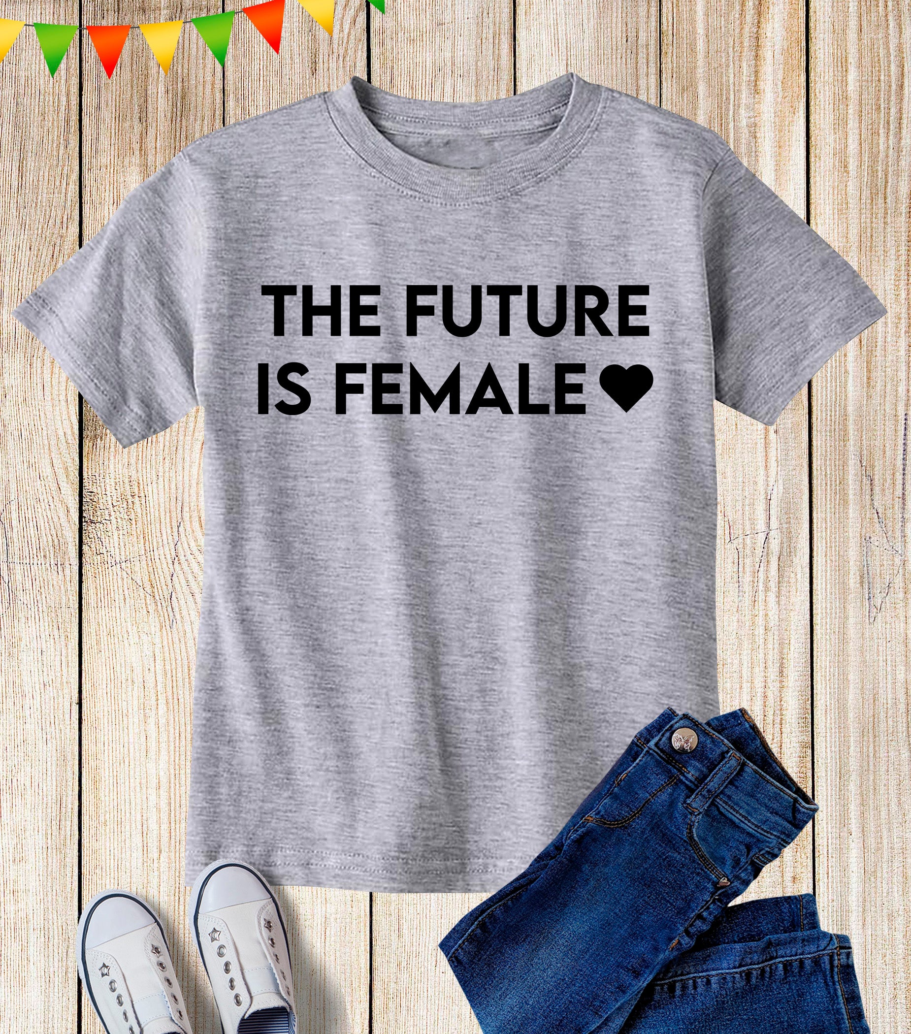 The Future Is Female Kids T Shirt