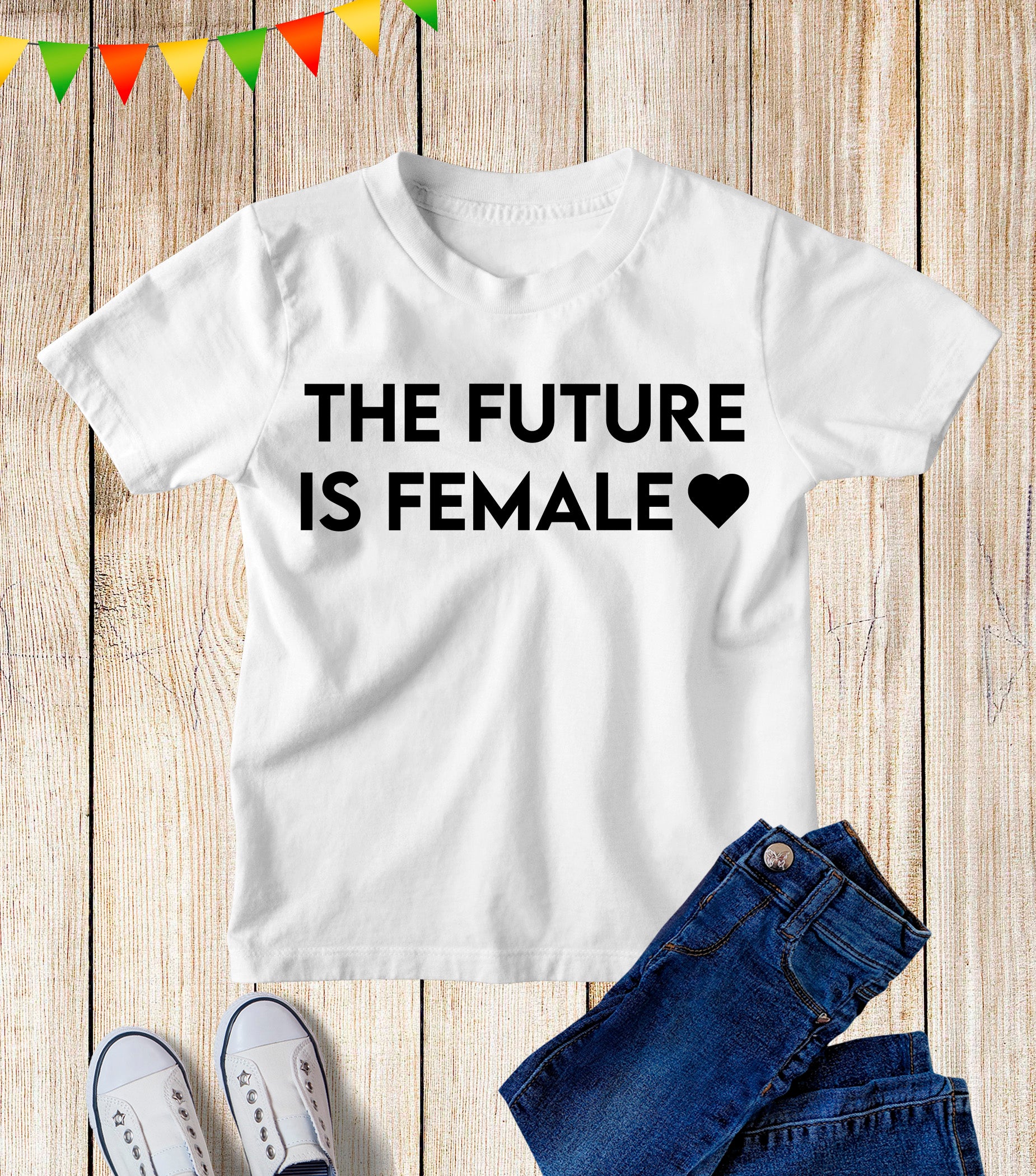 The Future Is Female Kids T Shirt