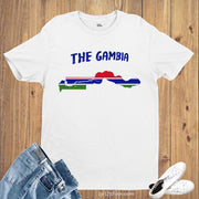 The Gambia Flag T Shirt Olympics FIFA World Cup Country Flag Tee Shirt