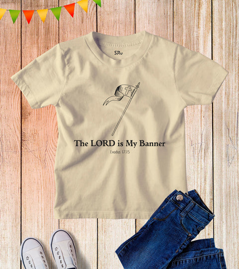Kids The Lord Is My Banner Bible Verse Christian T Shirt