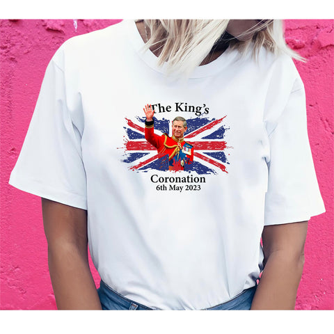 King Charles III Coronation Day Union Flag 6th May 2023 United Kingdom T-shirt