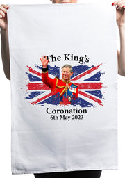 King Charles III Coronation Day 6th May 2023 Kitchen Table Tea Towel