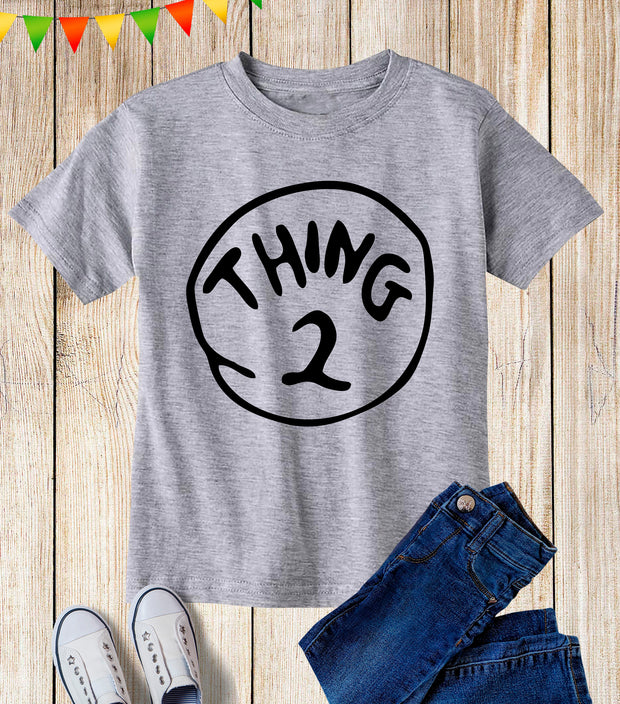 Thing 2 World Book Day Kids T Shirt