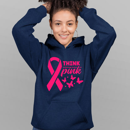Think Pink Breast Cancer Awareness Hoodie