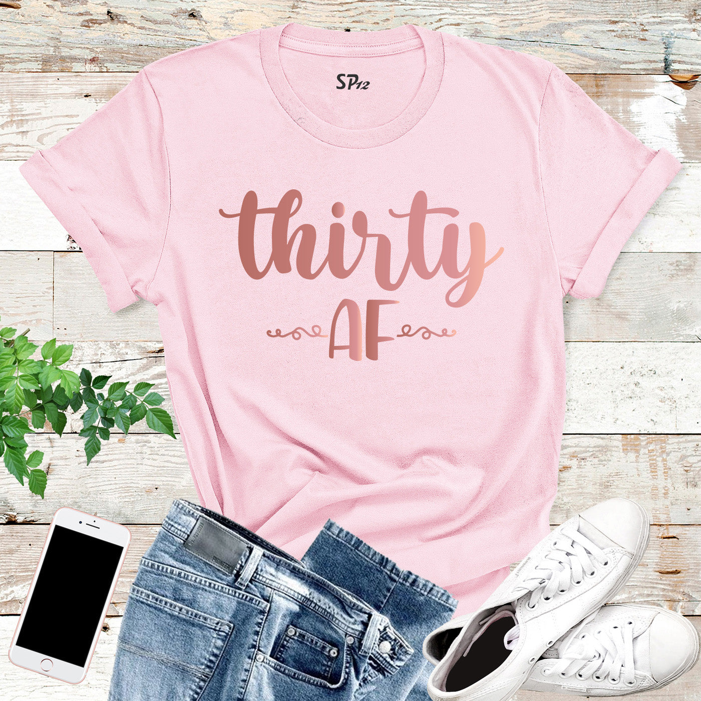 Thirty Af Birthday Squad T Shirt 30th Birthday Gift For Friends And Family Tees