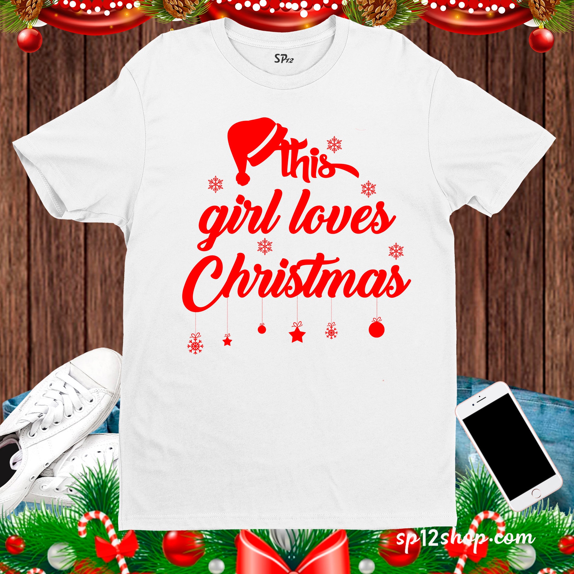 This Girl Loves Christmas T Shirt