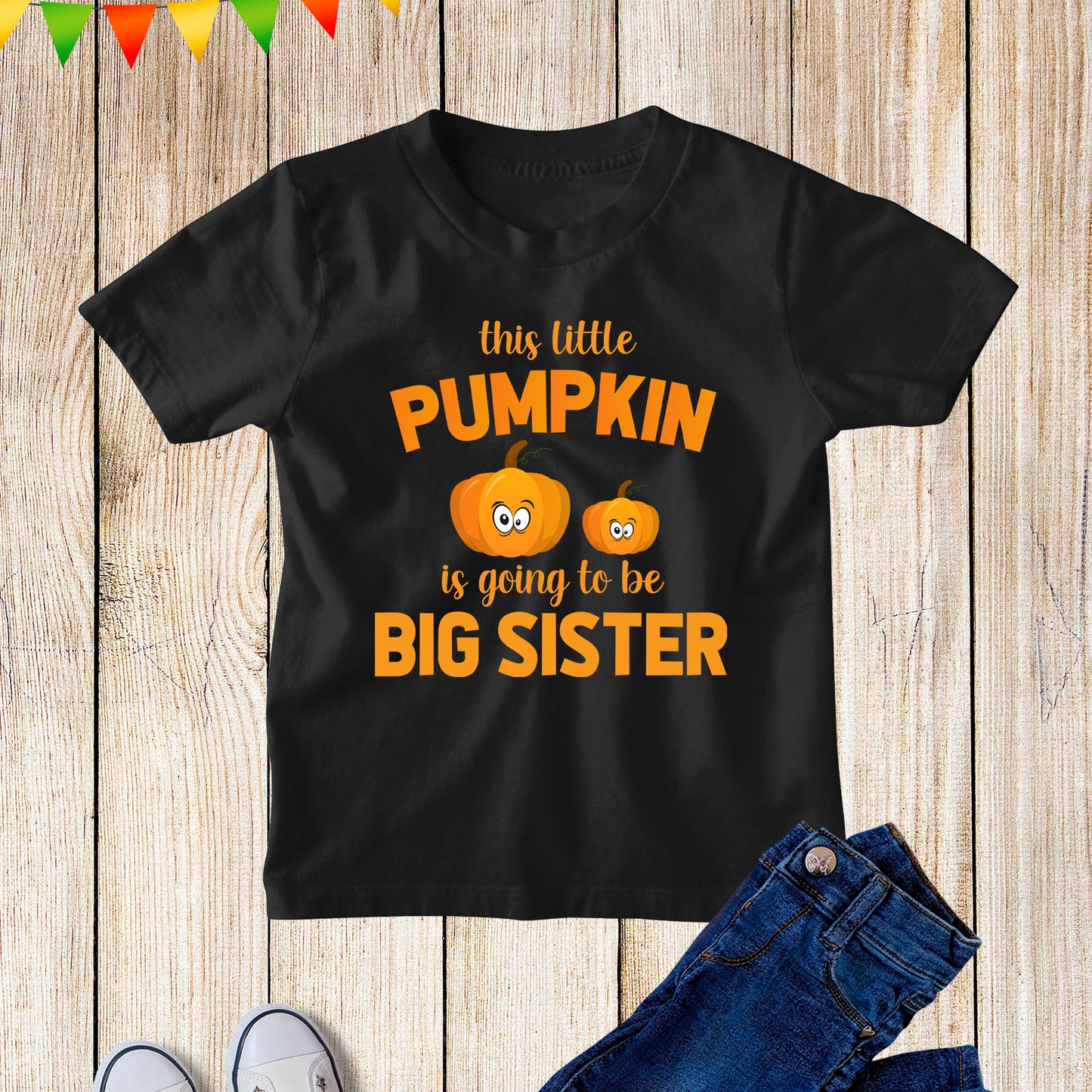 This Little Pumpkin Is Going to be Big Sister Halloween T Shirt