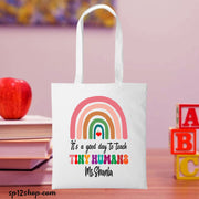 Teacher Appreciation Tiny Humans Custom Thank You Gifts Tote Bag