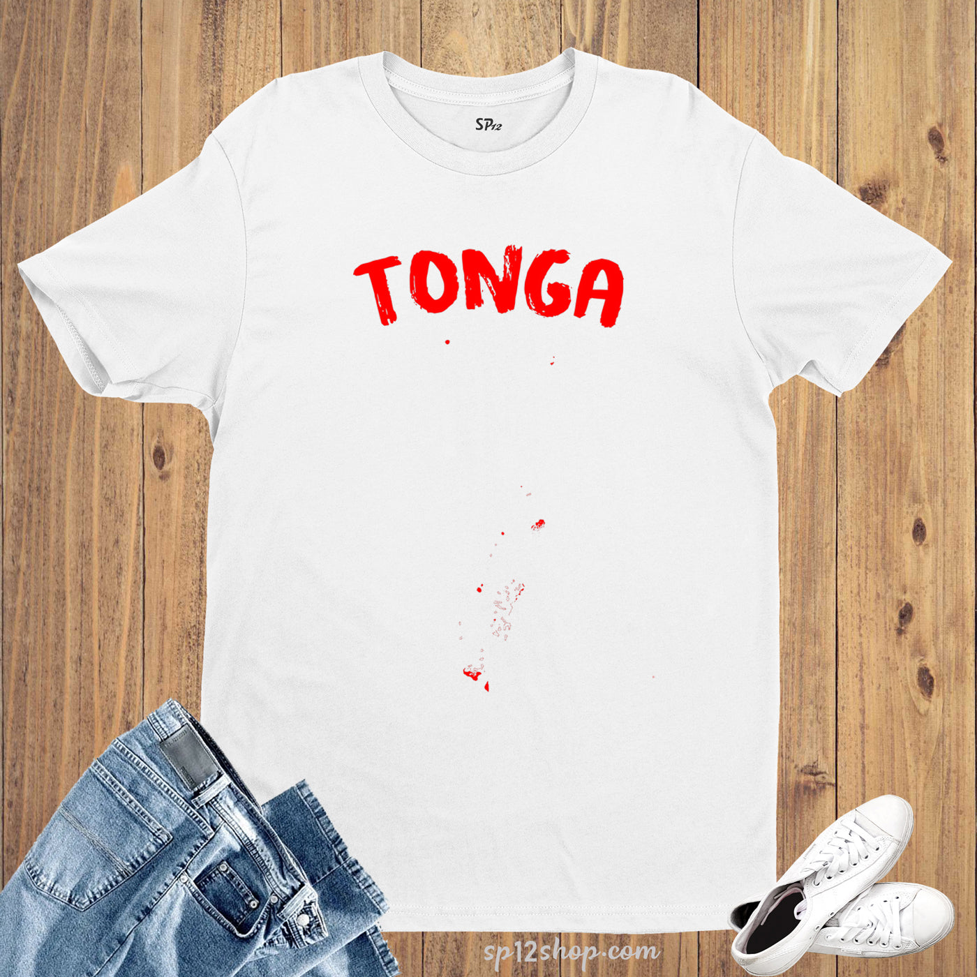 Tonga Flag T Shirt Olympics FIFA World Cup Country Flag Tee Shirt