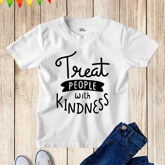 Treat People With Kindness Kids T Shirt Be Kind Motivational Tee