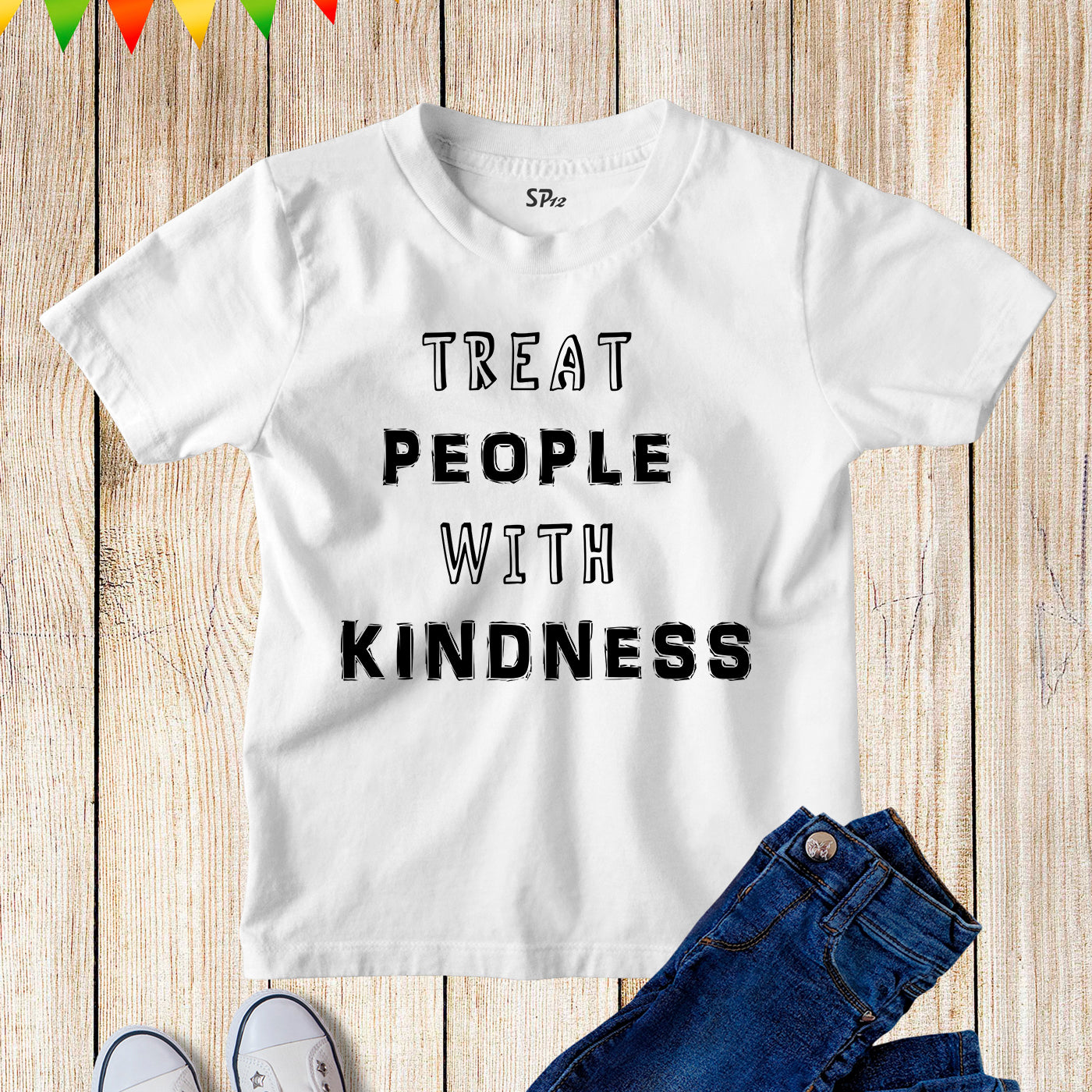 Treat People With Kindness Kids T Shirt Harry Inspirational