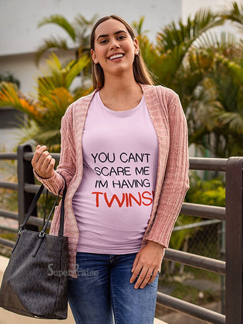 Twin Babies Maternity Pregnancy T Shirts
