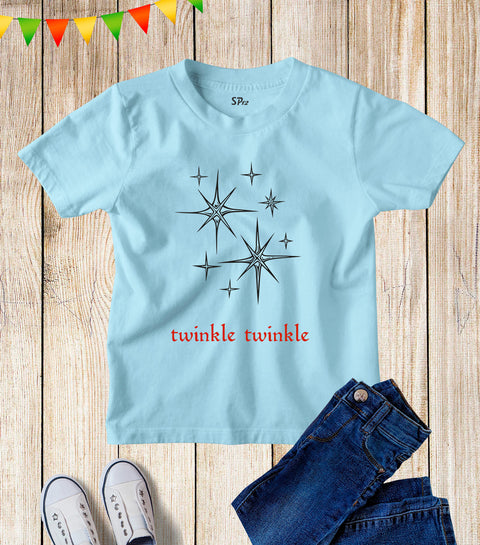 Kids Twinkle Twinkle Star Nursery Song T Shirt