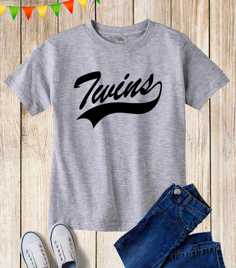 Kids Twins Brothers Sisters Family T Shirt