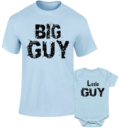 Father Daddy Daughter Dad Son Matching T shirts Big Guy Little Guy